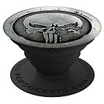 PopSockets Ausziehbarer Sockel & Griff für Handys & Tablets - Punisher Monochrome PopSockets Finger-Halter für Smartphones und Tablets