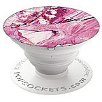 PopSockets Ausziehbarer Sockel und Griff für Handys und Tablets - Rose Granite PopSockets Finger-Halter für Smartphones und Tablets