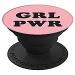 PopSockets Ausziehbarer Sockel und Griff für Handys und Tablets - Girl Power PopSockets Finger-Halter für Smartphones und Tablets