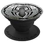 PopSockets Ausziehbarer Sockel & Griff für Handys & Tablets - Spiderman Monochrom PopSockets Finger-Halter für Smartphones und Tablets