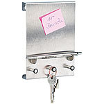 infactory Edelstahl-Schlüsselbord mit Notiz- & Stiftablage infactory Memoboards