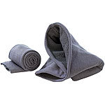 PEARL Multifunktionstuch mit Fleece-Teil: Schal, Mütze, Stirnband uvm. PEARL Multifunktionstücher