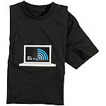 infactory T-Shirt mit leuchtender WiFi-/WLAN-Anzeige Größe XXL infactory LED-T-Shirts