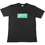 infactory T-Shirt mit leuchtender XL-Uhrzeit-Anzeige Größe L infactory LED-T-Shirts