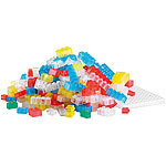 Playtastic 300 Bausteine mit goldfarbenem Solitär Playtastic Grund-Bausteine (passend zu Bausteinen von Lego)