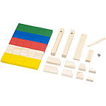 Playtastic 263-teiliges Domino-Set mit Holzsteinen & Action-Elementen Playtastic Holz Domino Rallye