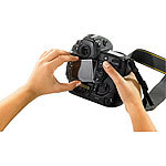 Somikon Glasklares selbsthaftendes Schutzcover für 3,5"-Kameradisplays Somikon Kamera-Display-Schutz