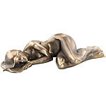 Carlo Milano Liegende Frauen-Statuette, Kunstharz-Guss in Bronzeoptik Carlo Milano Frauenskulpturen
