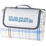 PEARL Fleece-Picknick-Decke mit wasserabweisender Unterseite, 140 x 100 cm PEARL Fleece-Picknickdecken