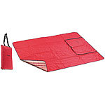 PEARL 3in1-Picknickdecke mit Sitzkissen und Zudecke, waschbar, 180 x 150 cm PEARL 3in1-Picknickdecken, Sitzkissen & Decken