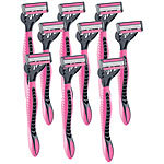 Sichler Beauty 9er-Set 4-Klingen Damen-Einwegrasierer, pink Sichler Beauty Herren Einwegrasierer