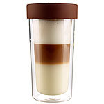 Cucina di Modena Isolierbecher "Coffee-to-go" aus Glas, für bis zu 250 ml Cucina di Modena Glas-Thermobecher