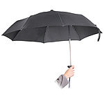 PEARL Ergonomischer Regenschirm mit versetztem Stock PEARL Ergonomische Regenschirme