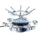 Rosenstein & Söhne Elektrisches Fondue-Set mit Glasschale, 1.300 Watt Rosenstein & Söhne Elektrisches Fondue-Set