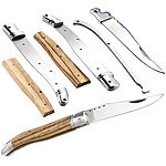 Semptec Urban Survival Technology 15-teiliger Klappmesser-Bausatz, Edelstahl mit Echtholz-Griffschalen Semptec Urban Survival Technology Klappmesser-Bausätze