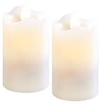 Britesta 2 LED-Echtwachskerzen mit beweglicher Flamme, 45x75 mm,Gr. S Britesta LED-Echtwachskerzen mit beweglichen Flammen
