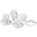 Rosenstein & Söhne Opalglas-Kaffeetassen & Untertassen, Linien Rosenstein & Söhne Opalglas Tafel-Geschirr