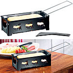Rosenstein & Söhne Faltbares Teelicht-Raclette für 1 Person, mit Schaber Rosenstein & Söhne Mini-Raclettes