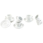 Rosenstein & Söhne Porzellan Espressotassen-Set, 12-teilig Rosenstein & Söhne Opalglas Tafel-Geschirr