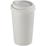 Rosenstein & Söhne Coffee-to-go-Becher aus Keramik, Silikondeckel, 250 ml, doppelwandig Rosenstein & Söhne Coffee-to-go-Thermobecher