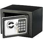 Xcase Stahlsafe mit digitalem Code-Schloss und 2 Tresor-Schlüsseln, 5 Liter Xcase Tresore mit Zahlenschlössern