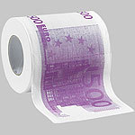infactory 3er-Set Toilettenpapier mit aufgedruckten 500-Euro-Noten, 2-lagig infactory