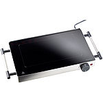 Rosenstein & Söhne Glas Tischgrill, Low-Fat-Funktion, 800 Watt, bis 260 °C Rosenstein & Söhne Teppanyaki Glas Tischgrills