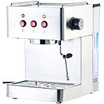 Cucina di Modena Siebträger-Espressomaschine ES-1300 mit Milchschäumer Cucina di Modena Siebträger-Espressomaschinen