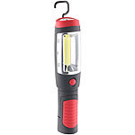 Lunartec Schwenkbare Arbeitsleuchte mit COB-LED, Neodym-Magnet, 3W, 180lm, IPX4 Lunartec LED-Werkstattlampen mit Magnet