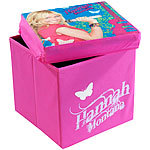 Hannah Montana 2in1 Faltbox und Hocker Aufbewahrungsboxen mit Sitzfunktion