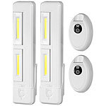 Lunartec Schrank-Unterbau-Leuchte mit 2 COB-LEDs, 2 Watt, 80 Lumen, 2er-Set Lunartec