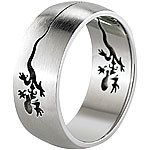 St. Leonhard Herren-Ring Eidechse, Edelstahl, Größe 59 (Ø 19mm) St. Leonhard Herren-Ringe Edelstahl