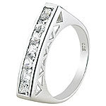St. Leonhard Silber-Ring mit Zirkonia, Größe 54 (Ø 17,2 mm) St. Leonhard Damen-Ringe 925 Sterling Silber