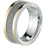 St. Leonhard Herrenring in Mesh-Optik, Edelstahl, Größe 62 (Ø 19,7 mm) St. Leonhard Herren-Ringe Edelstahl
