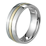 St. Leonhard Bicolor-Ring für Damen & Herren, Titan, Gr. 54 St. Leonhard Herren- & Damen-Ringe Titan