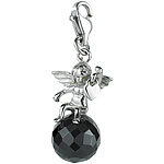 St. Leonhard Charm-Anhänger "Engel auf Kugel" aus Edelstahl St. Leonhard Charm-Anhänger