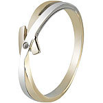 St. Leonhard Bicolor-Damenring, 8 Karat (333) mit Zirkonia, Gr.57 St. Leonhard Damen-Ringe Gold