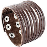 St. Leonhard Breites Echtleder-Armband für Herren St. Leonhard Armbänder