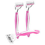 Sichler Beauty 4-Klingen Damen-Einwegrasierer im 3er-Pack, pink Sichler Beauty Herren Einwegrasierer