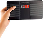 PEARL Digitale Reise-Personenwaage, ultrakompakt, 446 g leicht, LED-Anzeige PEARL Reisewaagen