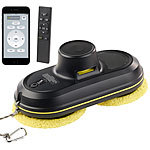 Sichler Haushaltsgeräte Intelligenter Profi-Fensterputz-Roboter V4, Bluetooth, App & Fernbed. Sichler Haushaltsgeräte Fensterputz-Roboter mit Bluetooth und Apps