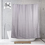 BadeStern Anti-Schimmel-Duschvorhang grau, 180 x 200 cm, 12 Befestigungsringe BadeStern Anti-Schimmel-Duschvorhänge