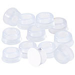 AGT 12er-Set elastische Anschlagpuffer für Möbel und Türen, transparent AGT Anschlagpuffer