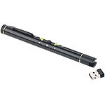 GeneralKeys Multimedia-Presenter mit grünem Laser-Pointer, Akku, 2,4-GHz-Funk GeneralKeys Laser-Presenter mit Funk und grünen Laserpointern