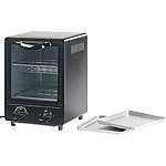 Rosenstein & Söhne Kompakter Mini-Backofen mit zwei Ebenen, 900 Watt, 9 Liter, Hochformat Rosenstein & Söhne Kompakt Backöfen