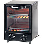Rosenstein & Söhne Kompakter Mini-Backofen mit zwei Ebenen, 900 Watt, 9 Liter, Hochformat Rosenstein & Söhne Kompakt Backöfen