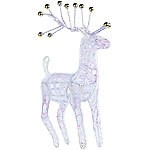 Lunartec Santa Claus' Rentier "Prancer", stehend beleuchtet (blau) Lunartec LED-Weihnachts-Dekorationen