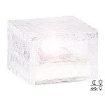 Lunartec Solar-LED-Glasbaustein mit Lichtsensor klein 7 x 7 cm Lunartec LED-Solar-Glasbausteine