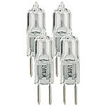 Lunartec Halogen-Stiftsockellampe 12 Volt, G4, 16 Watt, 4er-Pack Lunartec Halogen-Stifte G4 (warmweiß)