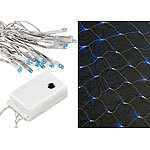 Lunartec LED-Lichternetz "Blue Galaxy" mit Leuchteffekten, IP44 Lunartec LED-Lichtnetze